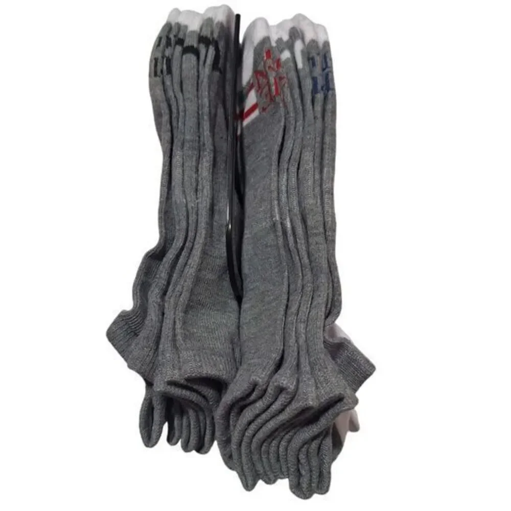 True‎ Religion Men's Low Cut Socks 12 Pack Size 10-13 Cushioned Gray White-NEW